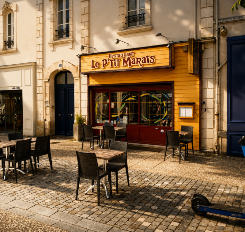 Le P'tit Marais - Restaurant Place Napoléon - Restaurant  - Restaurant la-Roche-sur-Yon - Restaurant Roche sur Yon - Restaurant à la Roche sur Yon - restaurant sympa LA ROCHE-SUR-YON